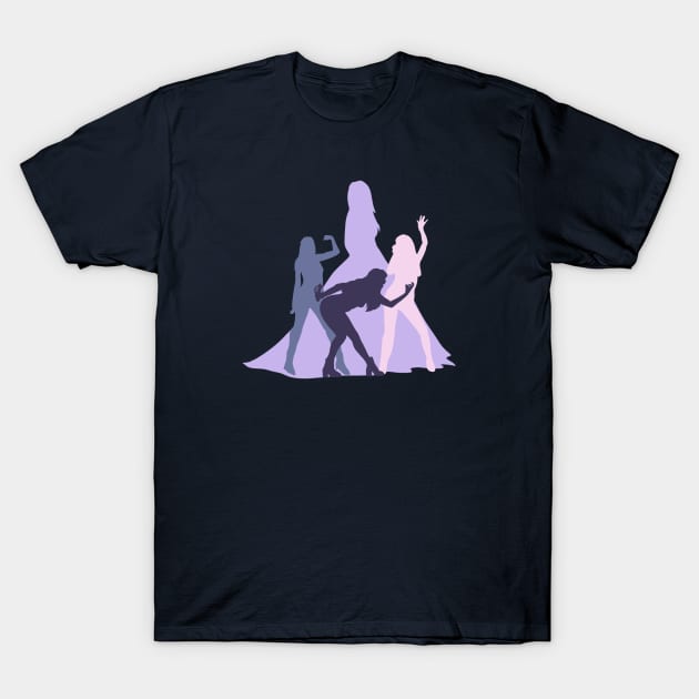 Taylors Version Silhouettes in Lavender T-Shirt by Midnight Pixels